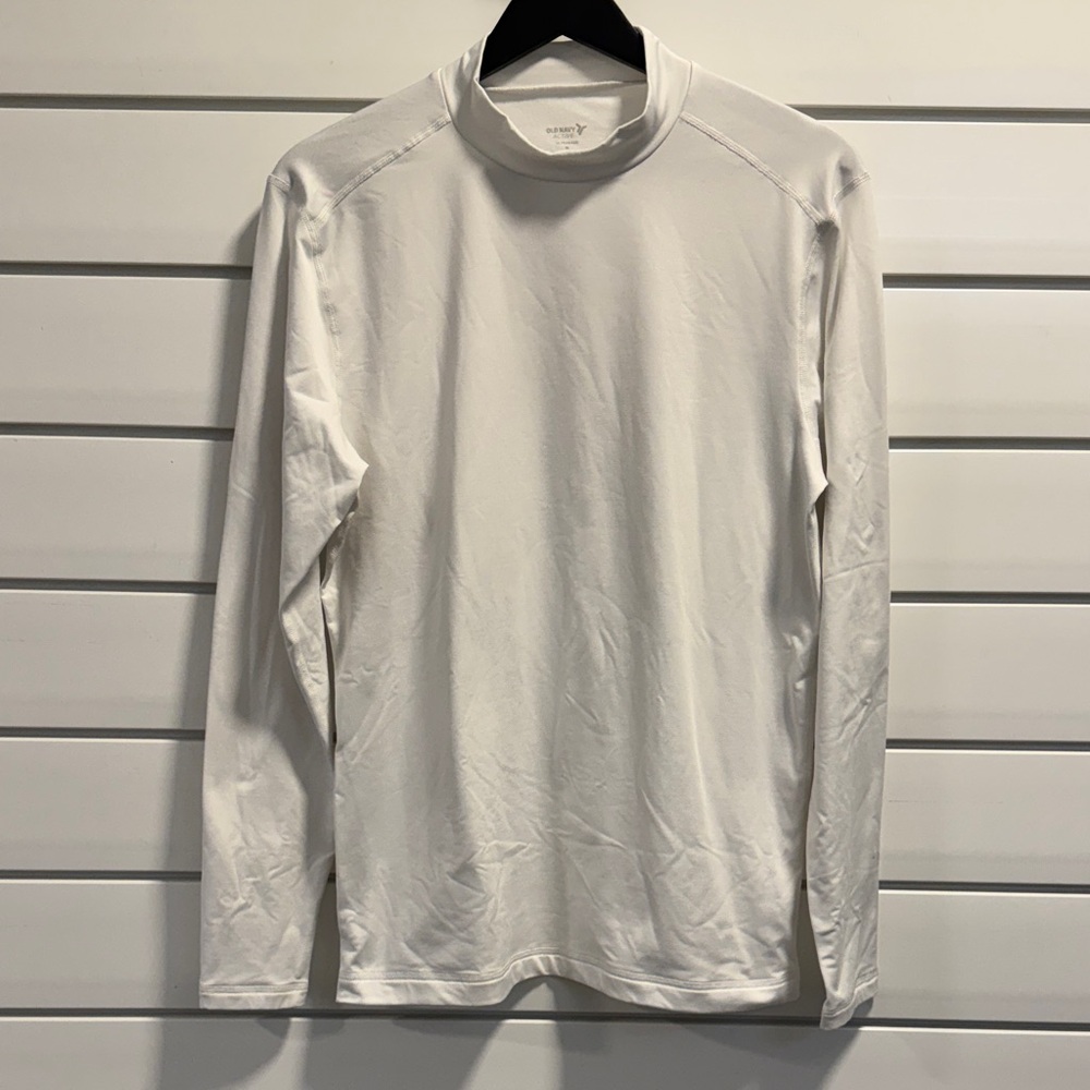 Old Navy Men's White Long Sleeve Thermal